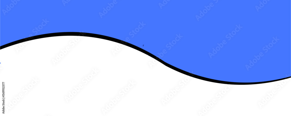Obraz premium Blue header shape or footer decoration isolated on transparent PNG. Elegant space for presentation, banner, cover, text, label, web, flyer, card, poster. Simple graphic design elements