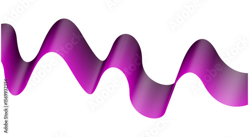 Blend Flowing Purple Color Curved Smooth Abstract Background Design Vector Illustration
