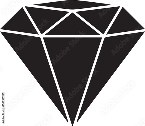 Print Diamond Gemstone Icon