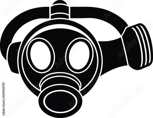 scuba diving regulator mouthpiece on white backgro.eps