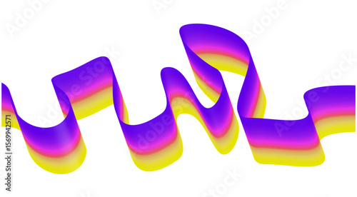 Blend Flowing Curved Smooth Gradient Multicolor Abstract Background Design Vector Illustration
