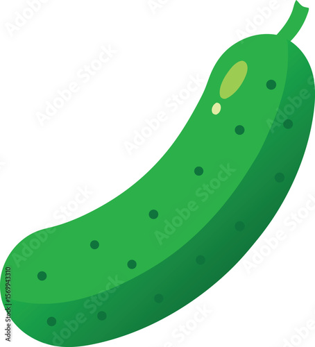 Fresh Cucumber: A vibrant, ripe cucumber, bursting with freshness, is a visual feast for the eyes. Its crisp, bright green hue is a testament to its healthy essence.