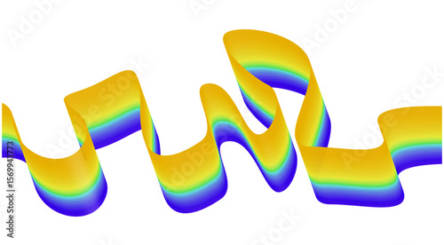 Blend Flowing Curved Smooth Yellow Colorful Gradient Abstract Background Design Vector Illustration