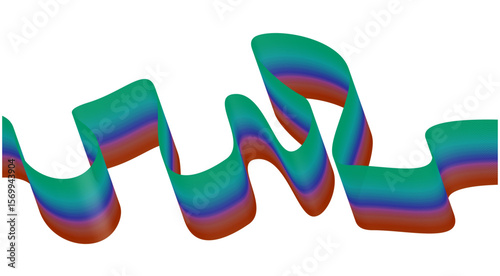 Blend Flowing Curved Smooth Gradient Abstract Background Design Vector Illustration