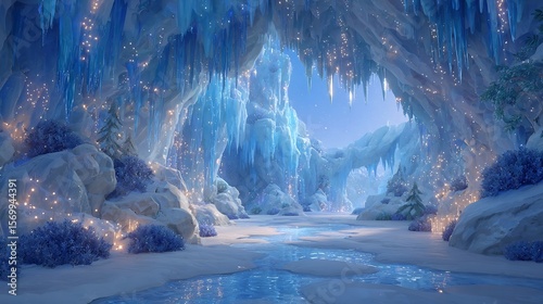 Enchanted Ice Cave: A Winter Wonderland