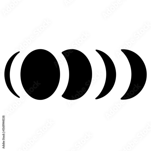 Phases of the Moon, a Symbol of Cyclical Change and Time's Passage
