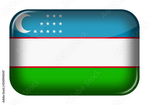 Free Download Uzbekistan web icon rectangle button with clipping path - GFXLoad
