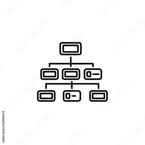 Mobile App Design Flowchart with Transparent Background  