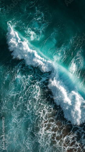 Textura de mar, fondo de pantalla de océano o cuadro pictórico.