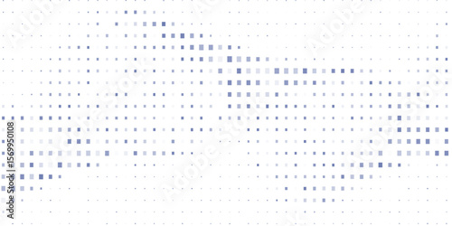 Abstract dot wave line with moving particles on background . Digital cyberspace, Big data analytics, 3d rendering, machine learning, and predictive analytics.