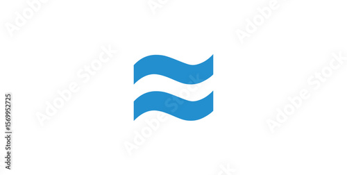 Approximately Equal Symbol in Mathematics. Two Wave Symbol.