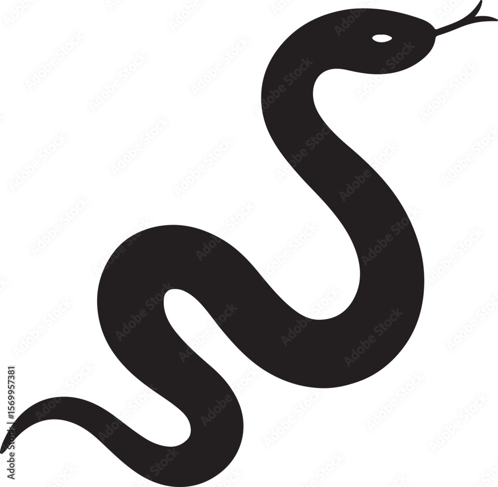 Naklejka premium King Cobra vector art সাপ