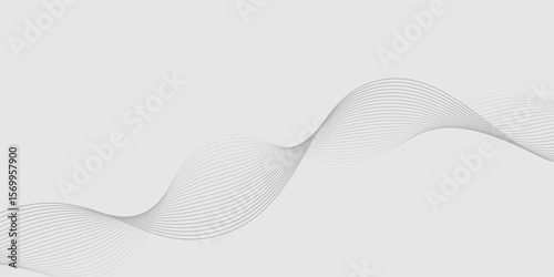 Abstract vector background with black wavy lines. modern illustrator EPS10