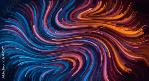 Swirling abstract artwork showcasing vibrant streaks of color, creating a dynamic and energetic visual.