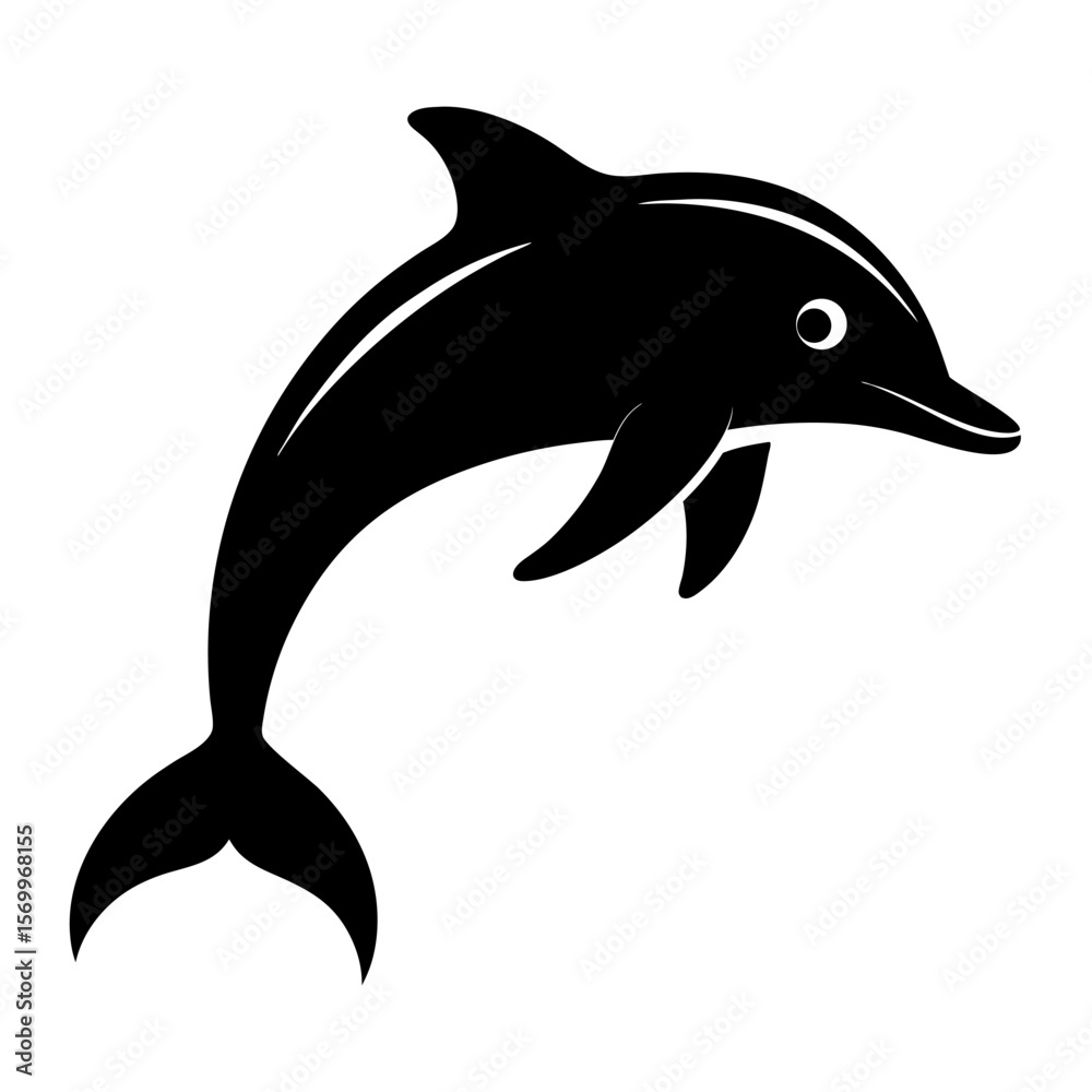 Obraz premium dolphin isolated on white background