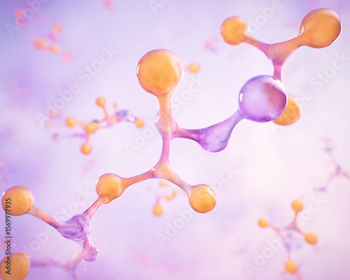 Molecular structure illustration.