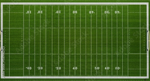 Aerial View of American Football Field - Aerial photography