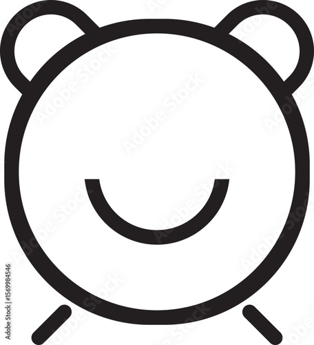 Alarm Clock SVG Vector  Icon Outline for computer and mobile Editable Stroke Pixel Perfect Editable Stroke.Editable Stroke. Pixel Perfect. For Mobile and Web.