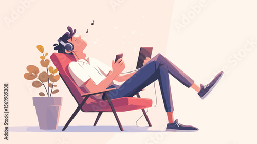 Procrastinating Manager: Businessman Avoiding Work, Deadline Stress, Lazy Employee, Unproductive    