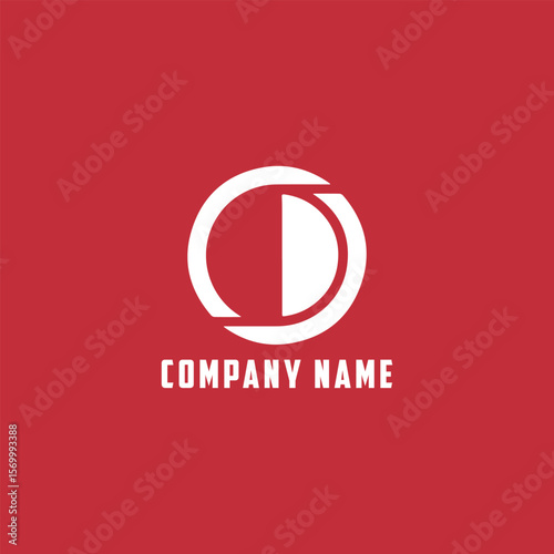 letters od or do text logo design vector