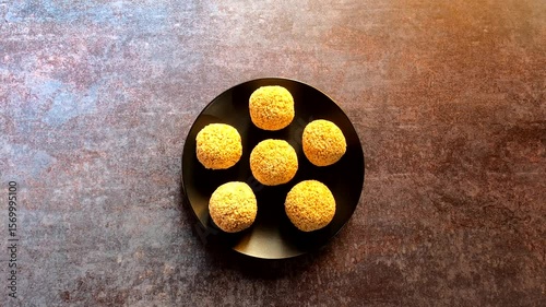 Rajgira Laddu Indian traditional sweet made from amaranth seeds