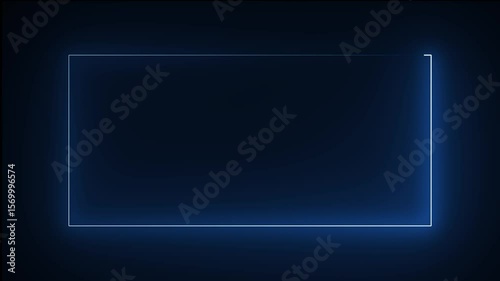animation of neon lights, colorful neon with square frames ,Neon effect rectangle frame Loop background. flashing siren lights looping animation of a rotating spinning flashing light.