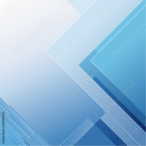 Abstract Blue Geometric Background Modern Low Poly Design for Business