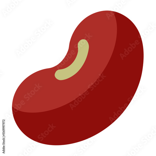 Kidney Bean  Vector AI Line Art Food Symbol for Healthy Cooking & Nutrition Design