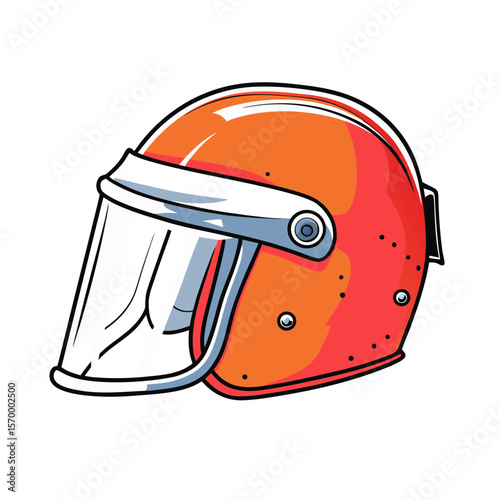 Riot Helmet Design Illustrating Protective Gear for Public Safety Awareness, Protest and Crowd Control Education, Emergency Preparedness Blogs, and Social Justice Topics  