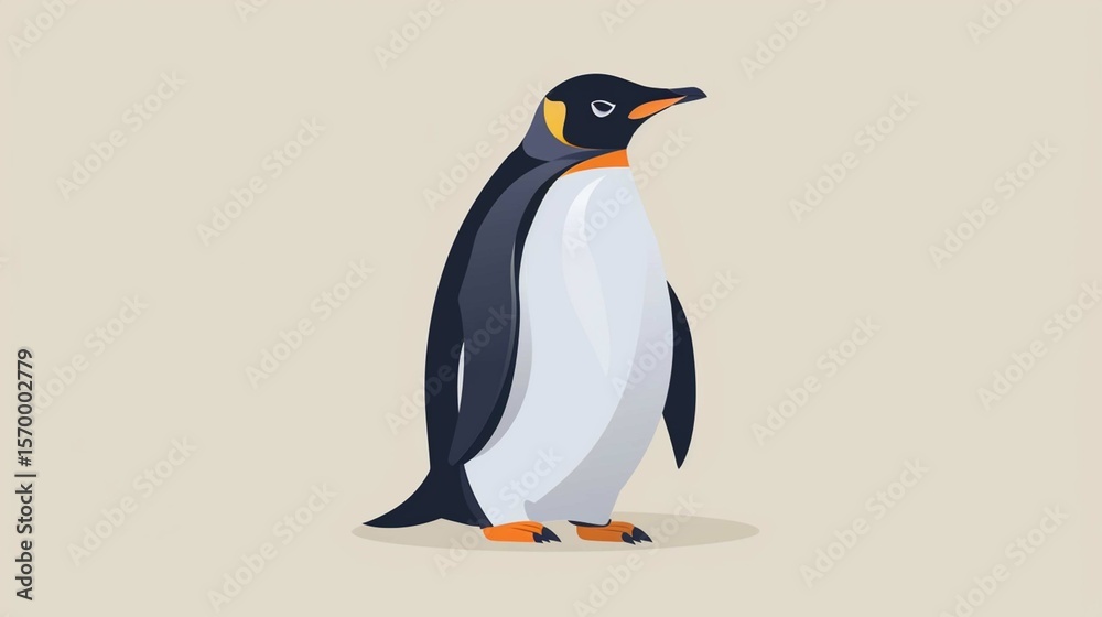 Fototapeta premium penguin on a white background