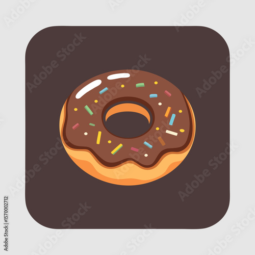 Chocolate glazed donut