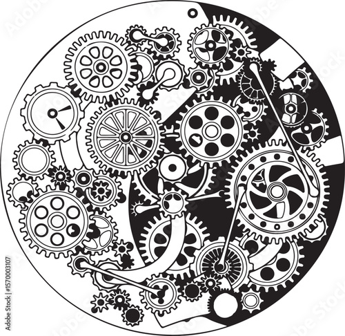 Clock Dile Mechanism Clockwork Design 