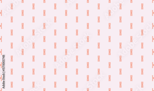Modern abstract seamless pattern with minimalist line-based geometric flowers, oriental ornamentation, and repeating diamond-shaped motifs in vector format
