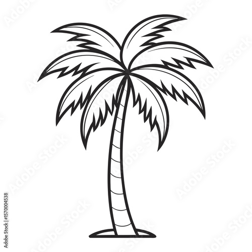 palm tree outline