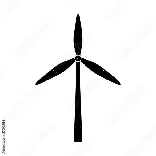 Windmill energy renewable turbine power generator electricity silhouette