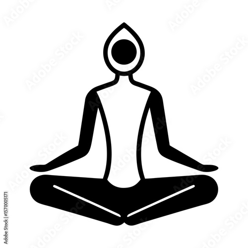 Yoga meditation pose wellness zen spiritual health lifestyle art silhouette