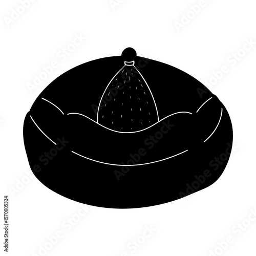 Juicer citrus squeezer fruit juice kitchen tool graphic design silhouette