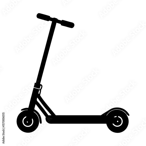 Electric scooter vector transport mobility ride equipment fun silhouette