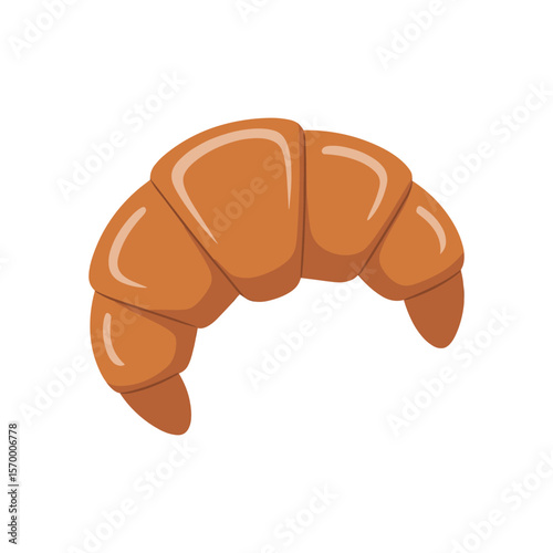 Golden Croissant: A close-up shot of a freshly baked, golden croissant, a perfect representation of French pastry. Showcasing the texture, color, and allure of this delectable treat.