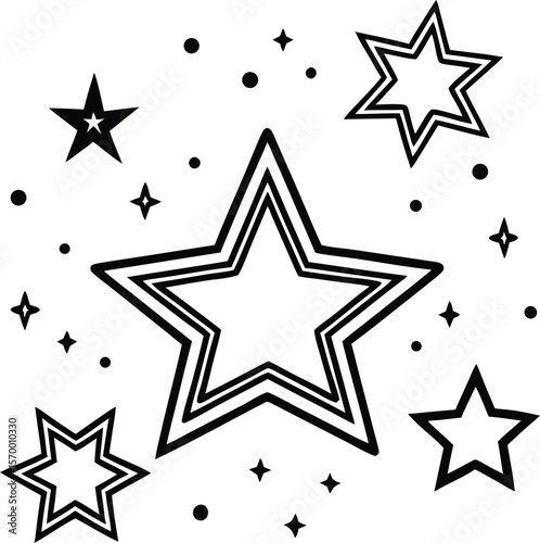 Celestial Starry Dream: Captivating stars create a dreamy, star-studded atmosphere, with its shimmering and inspiring celestial bodies.