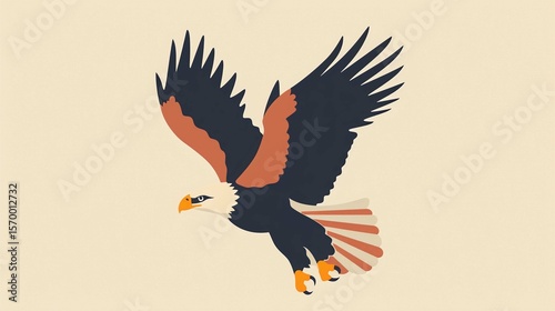 Flying eagle