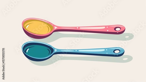 vector icon of measuring spoons