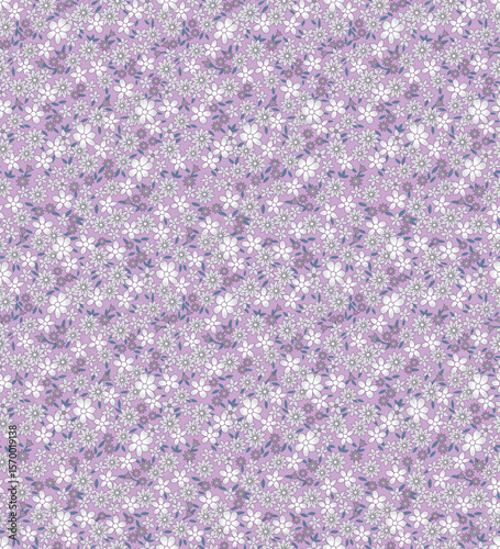 Vintage Floral Repeat Pattern for Textile Use