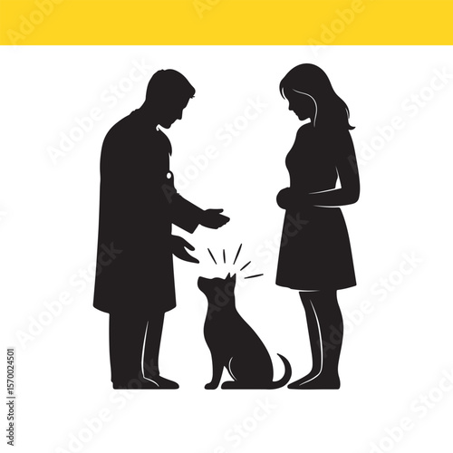 Veterinary Care Compassionate Pet Doctor Consultation with Owners