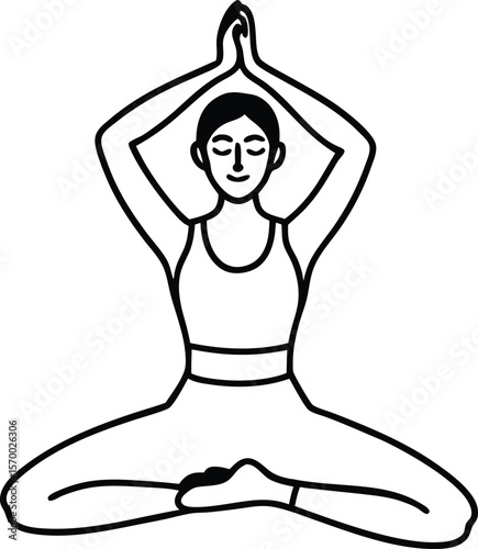 Serene Pose: A person practices yoga, illustrating the graceful intersection of body and mind.