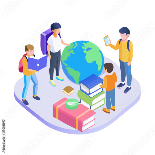 Global Education Students Exploring the World Through Learning