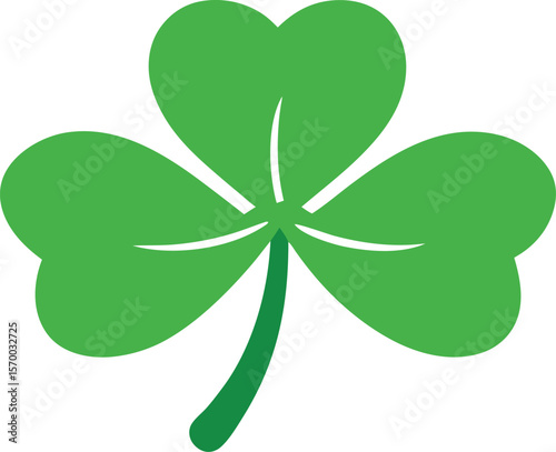 Green Shamrock: A vibrant green shamrock, a quintessential symbol of luck and Irish heritage, stands out, offering a timeless and symbolic representation of good fortune. 