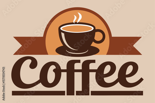 Classic Coffee Poster in Vintage Cafe Style