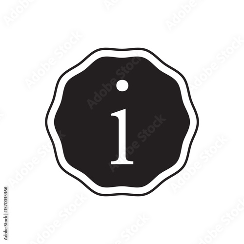 Info information help tooltip icon vector.