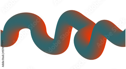 3D Blend Fluid Design Gradient Color Background Abstract Vector Illustration